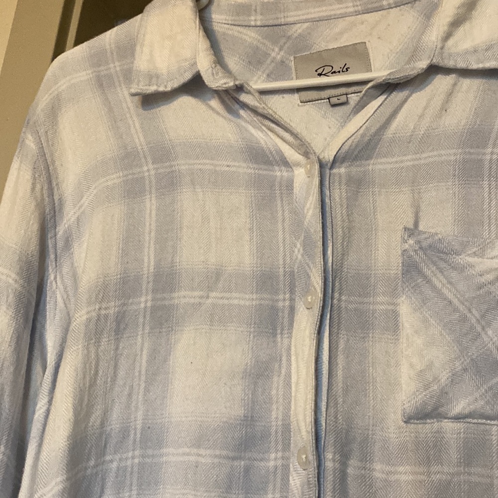Rails Light Blue Flannel - image 2